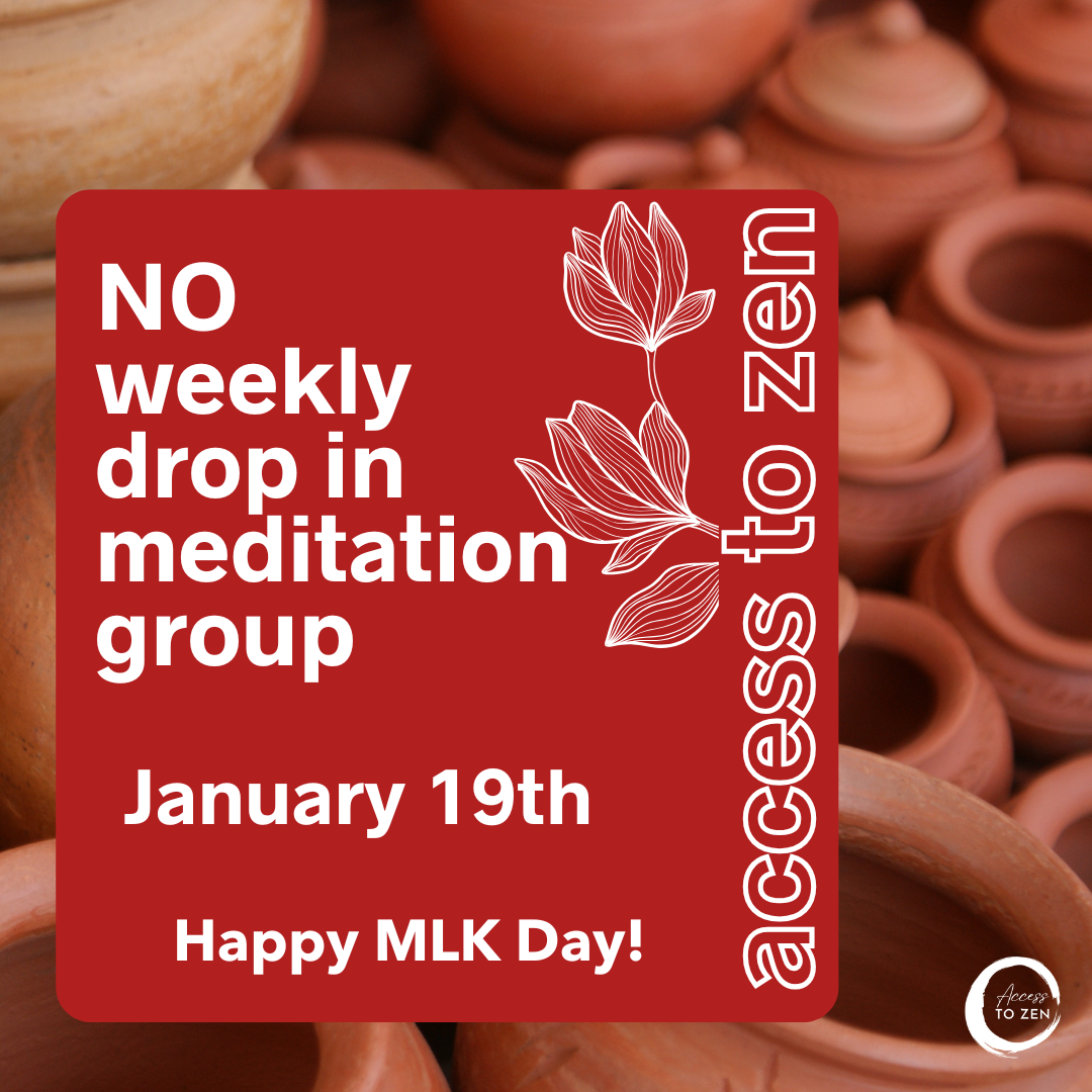 No A2Z Meditation Group, 1/19, MLK Day