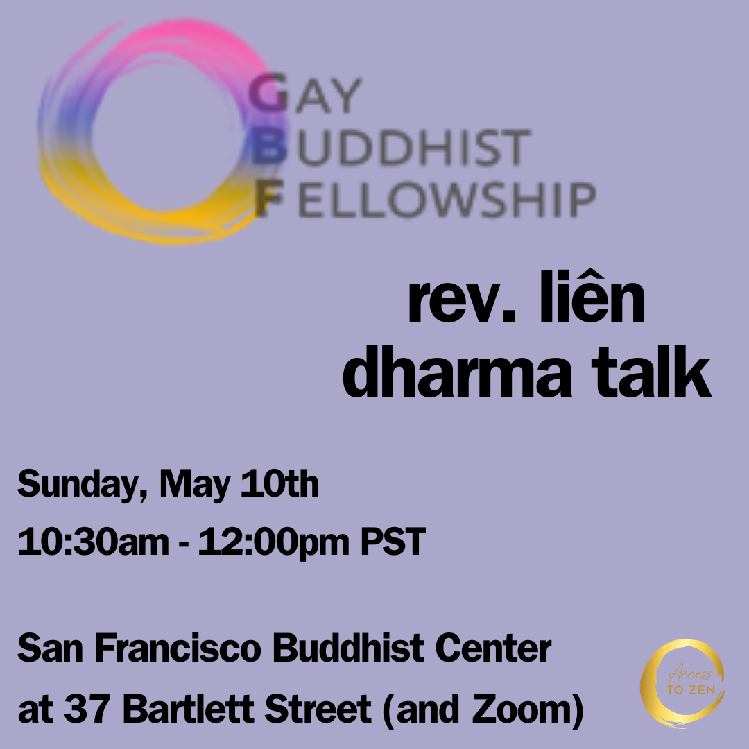 Gay Buddhist Fellowship Dharma Talk (Hybrid)