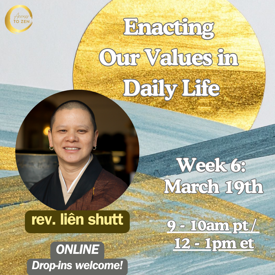 Enacting Our Values - Precepts for Skillful Engagement in Turbulent Times (Online)