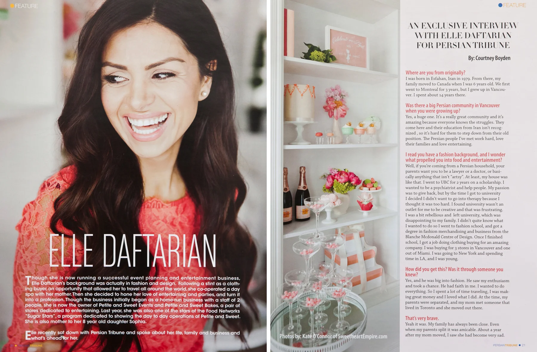 Elle Daftarian in Persian Tribune