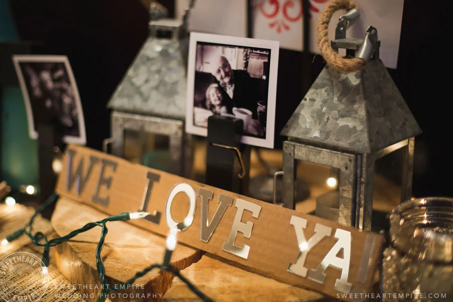 vintage DIY wedding decor