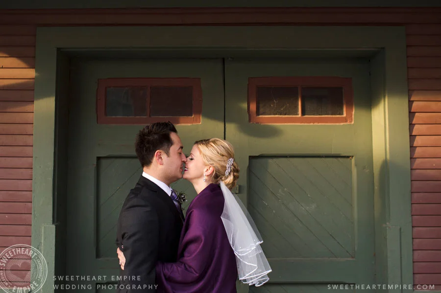 Kleinburg railroad wedding photos
