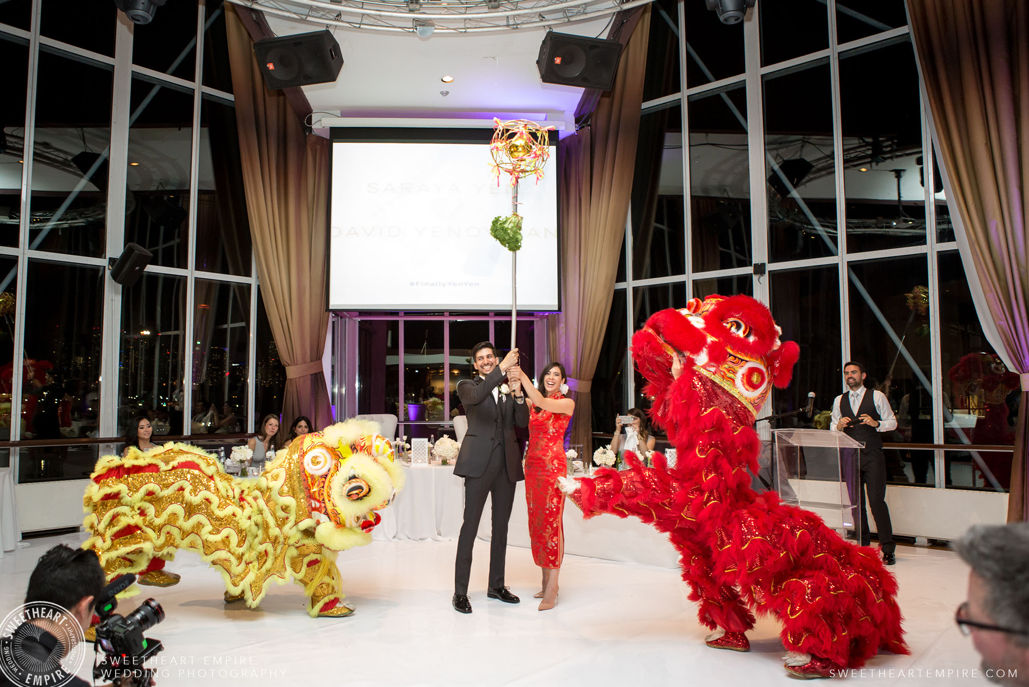 David & Saraya's celebrations included Armenian, Chinese & Nordic traditions, and a hot pair of Louboutins!