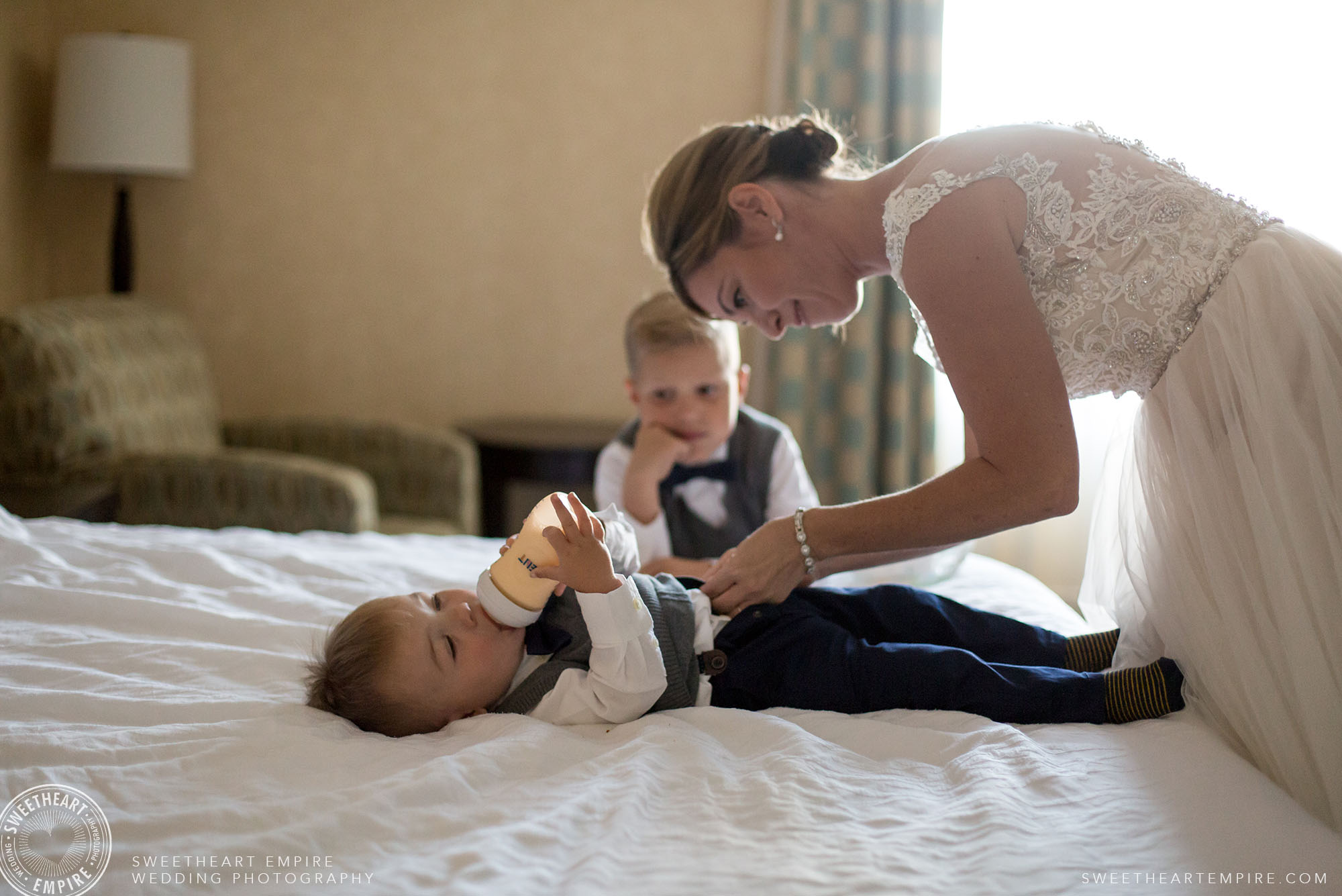 Getting ready is a family affair...
