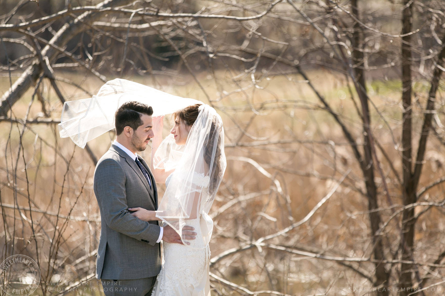 Outdoor photo of bride and groom at Eagles Nest Golf Club Wedding Photos