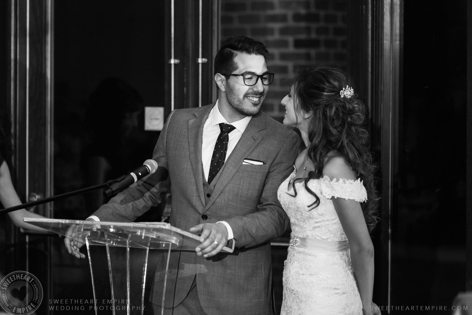 Bride and groom speech; Eagles Nest Golf Club Wedding