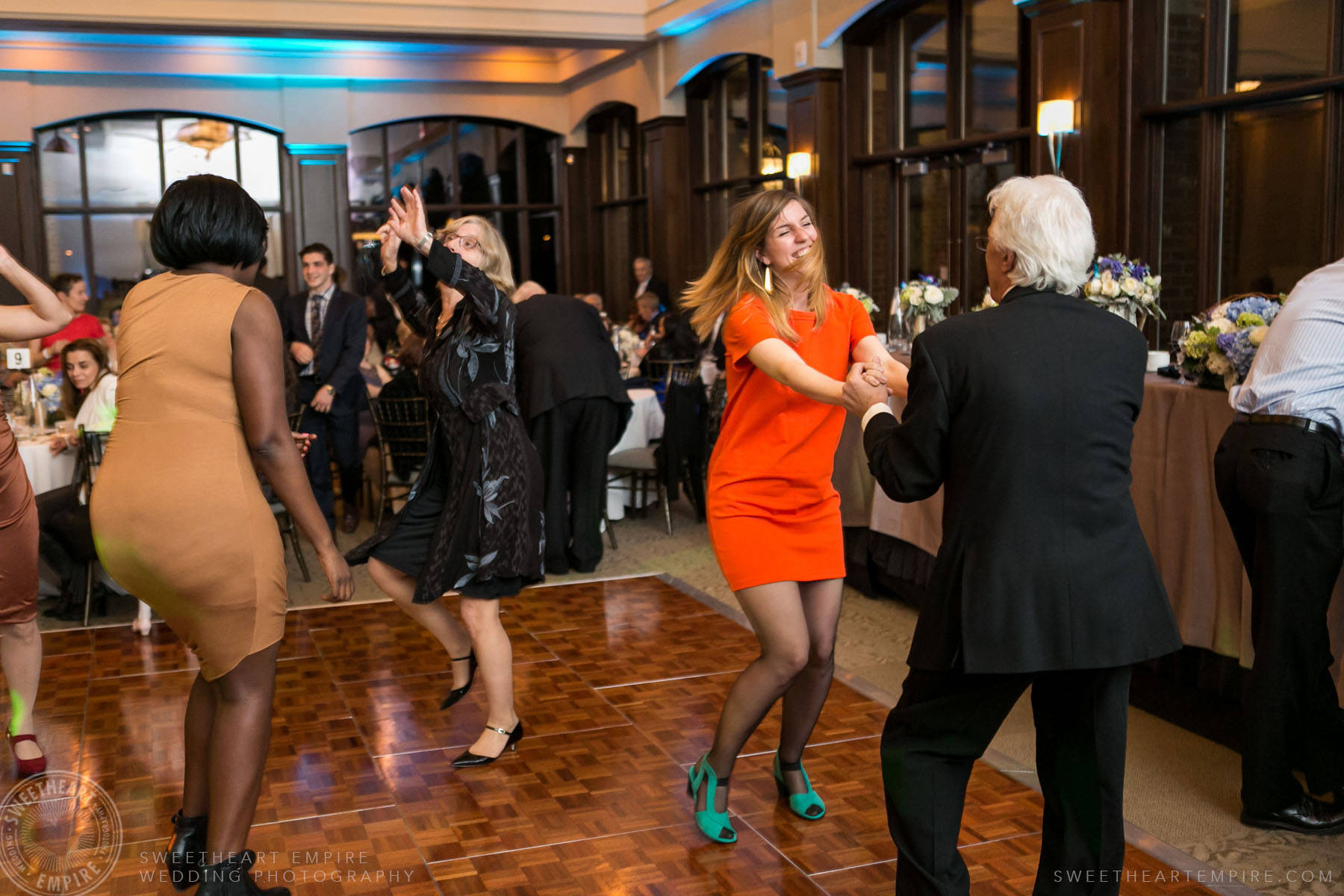 Guests dancing; Eagles Nest Golf Club Wedding