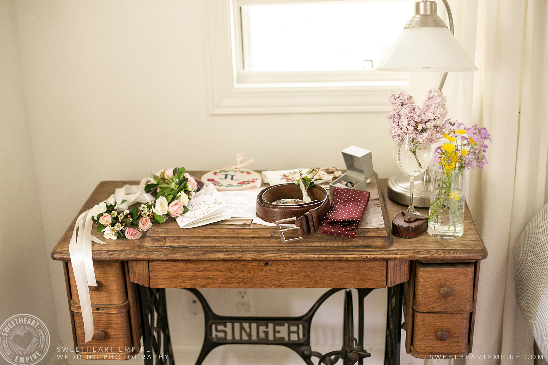 Wedding day details, Toronto Island Elopement