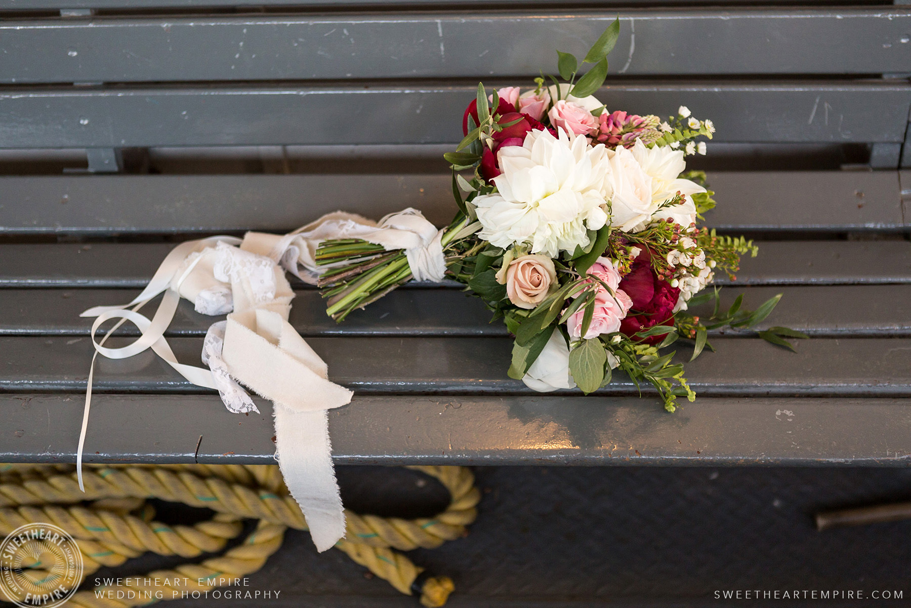 Bride's bouquet, Toronto Island Elopement