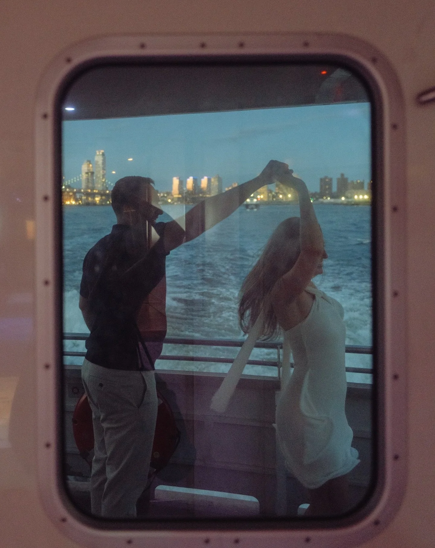 Love Like The Movies: Scene I &mdash; A cinematic city engagement for this New York couple. From a stroll in the park in Fort Greene to a sunset ferry ride across the skyline. ✨
Most couples tell me they&rsquo;re &ldquo;awkward in front of the camera