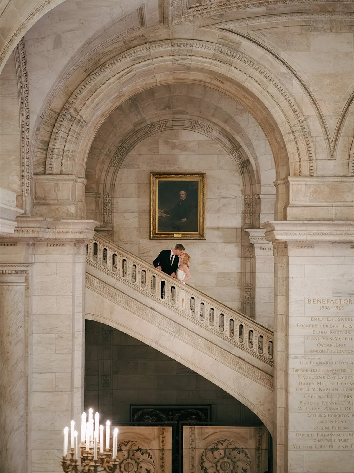 One special frame at the New York Public Library that&rsquo;s getting its own spotlight. More beautiful moments from Lauren &amp; Devin&rsquo;s day to come.
.
.
.
.
#nypubliclibrary #nywedding #nyweddingphotographer