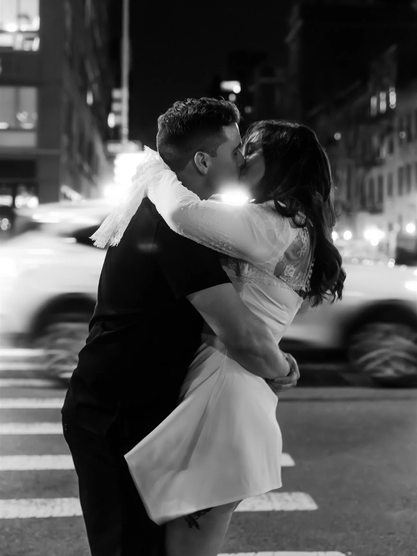 An engagement session that felt as personal as a favorite record.
Set inside a New York City record store, this session was inspired by Corinna &amp; Mike&rsquo;s shared love of music, concerts, and the quiet rituals that define who they are together