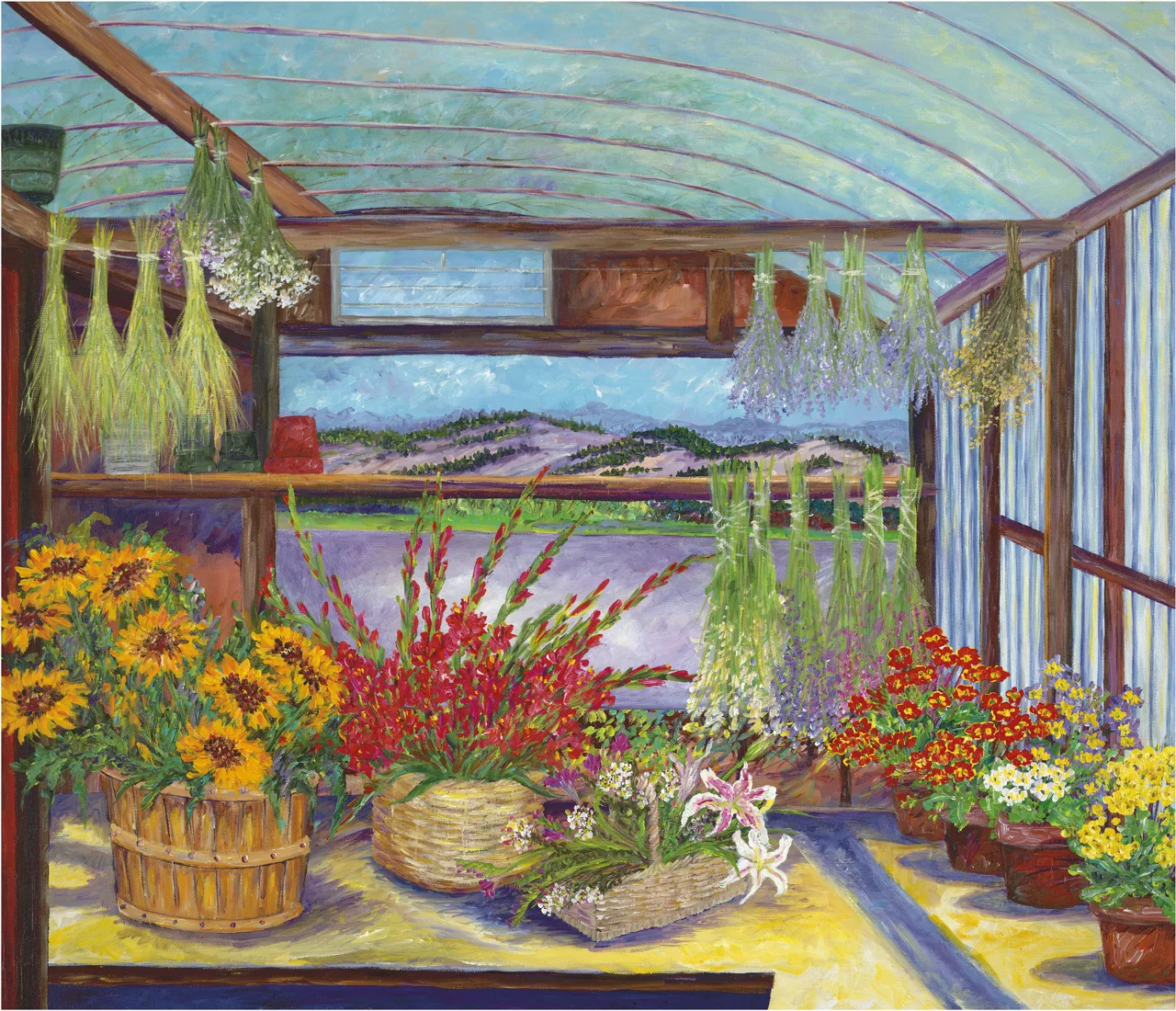 Flowers in the Greenhouse