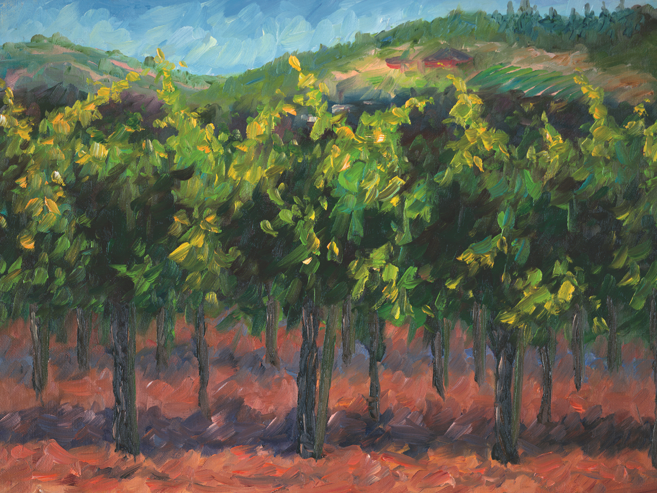 Vineyard View from Chateau St. Jean