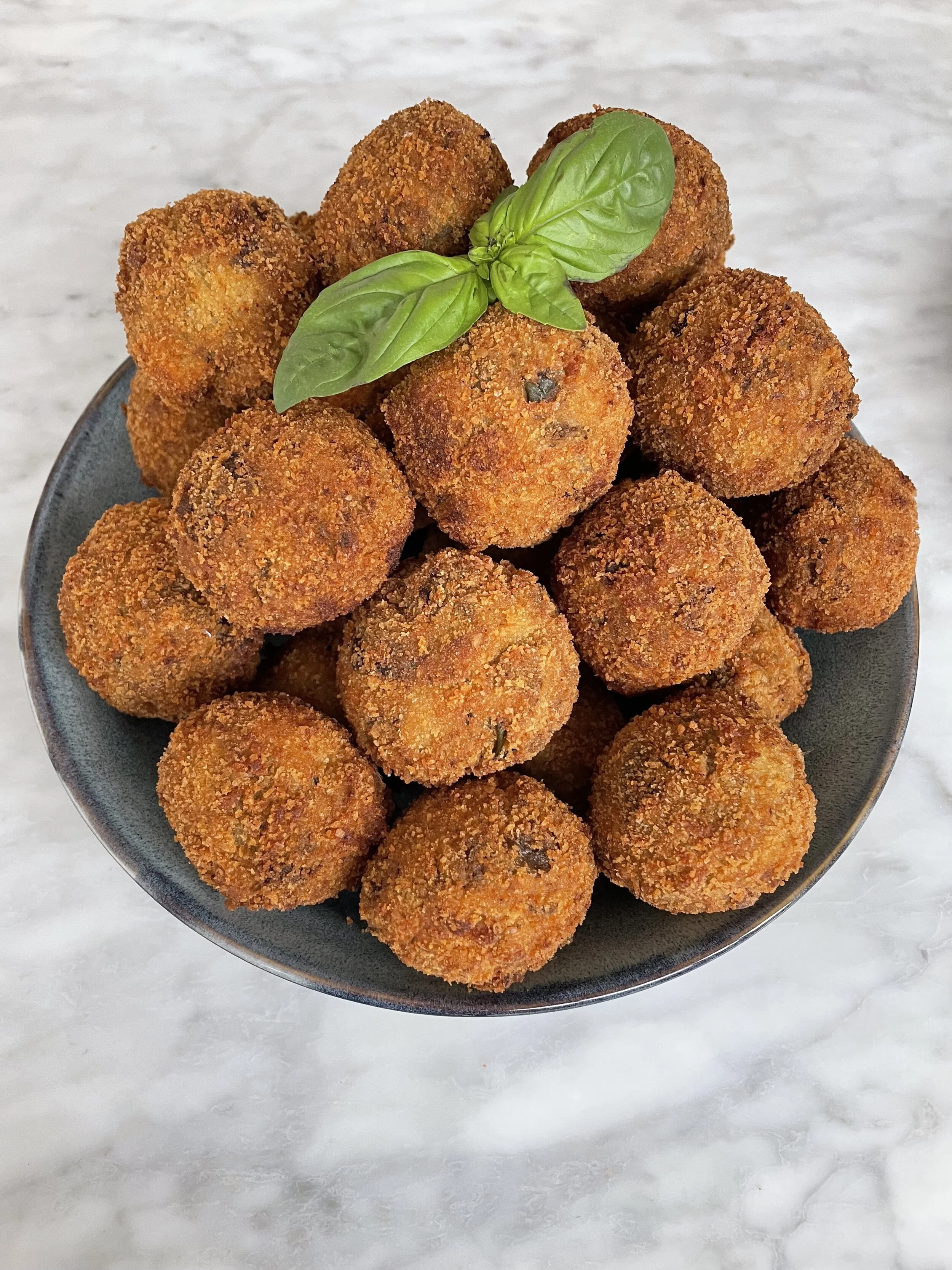 My vegan + Gluten Free delicious Eggplant Balls 