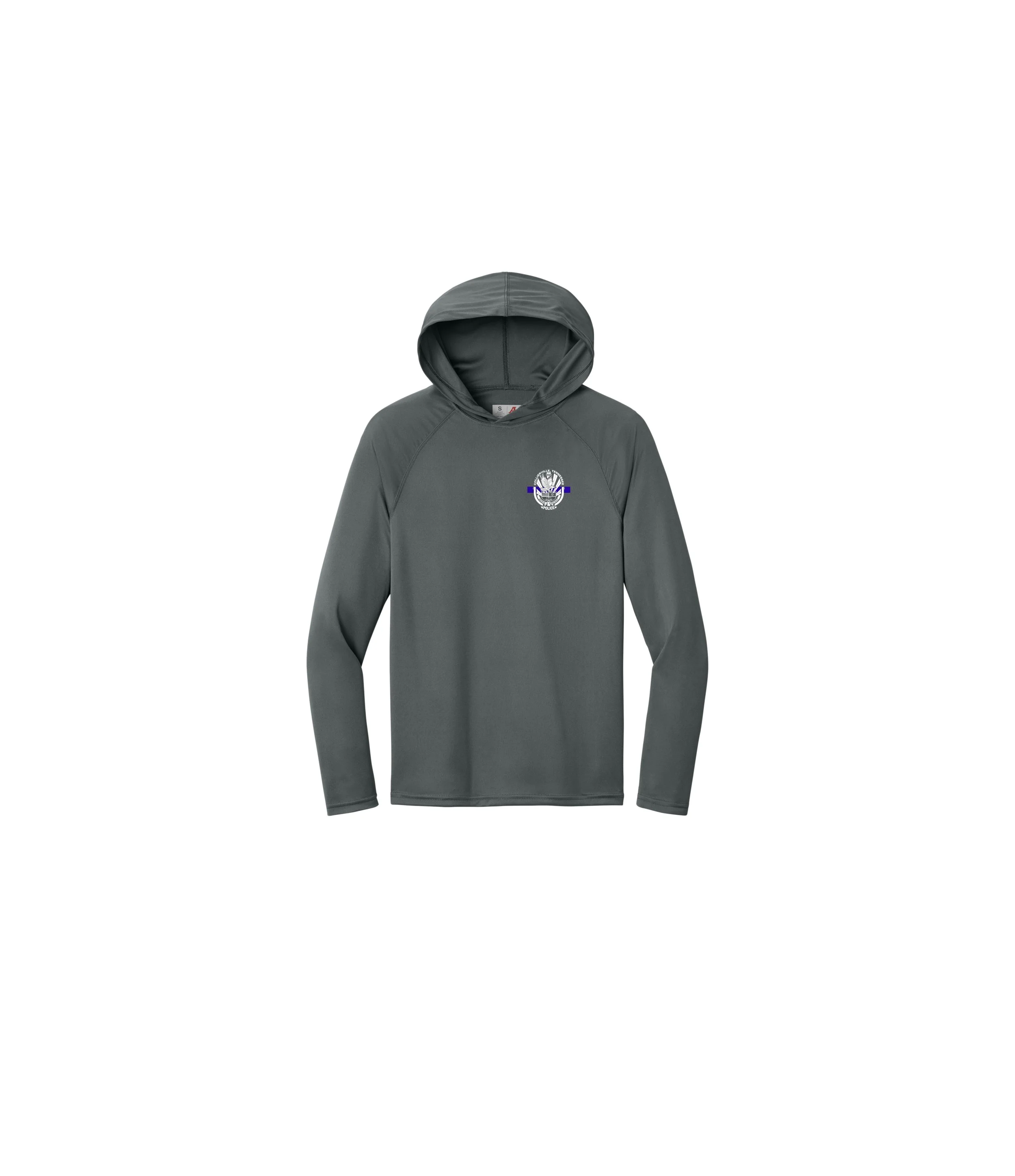 Thin Blue Line: DriFit Hooded Long Sleeve T-Shirt - NO BACK PRINT