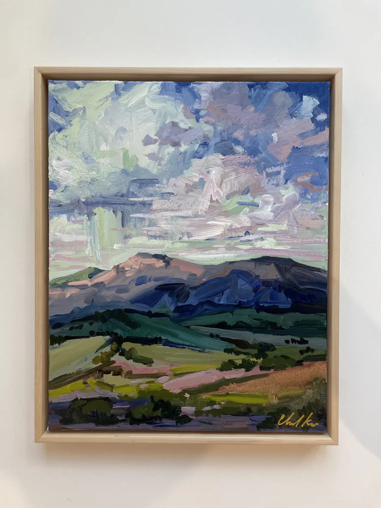 16x20 Original landscape in maple wood frame. — Chanel Kreuzer's Art