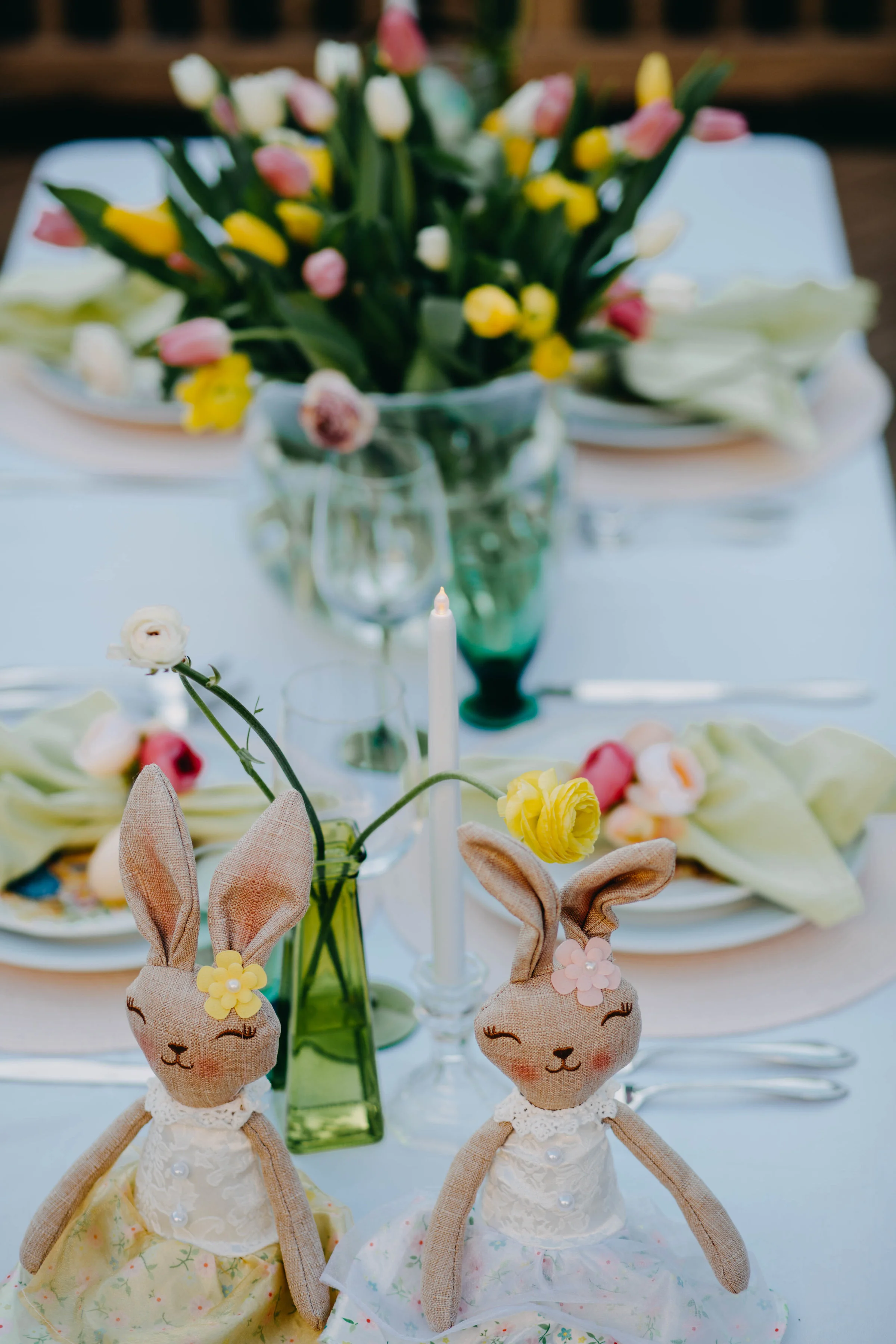 Whimsical Easter Tablescape Decor - Always Creating Studio
