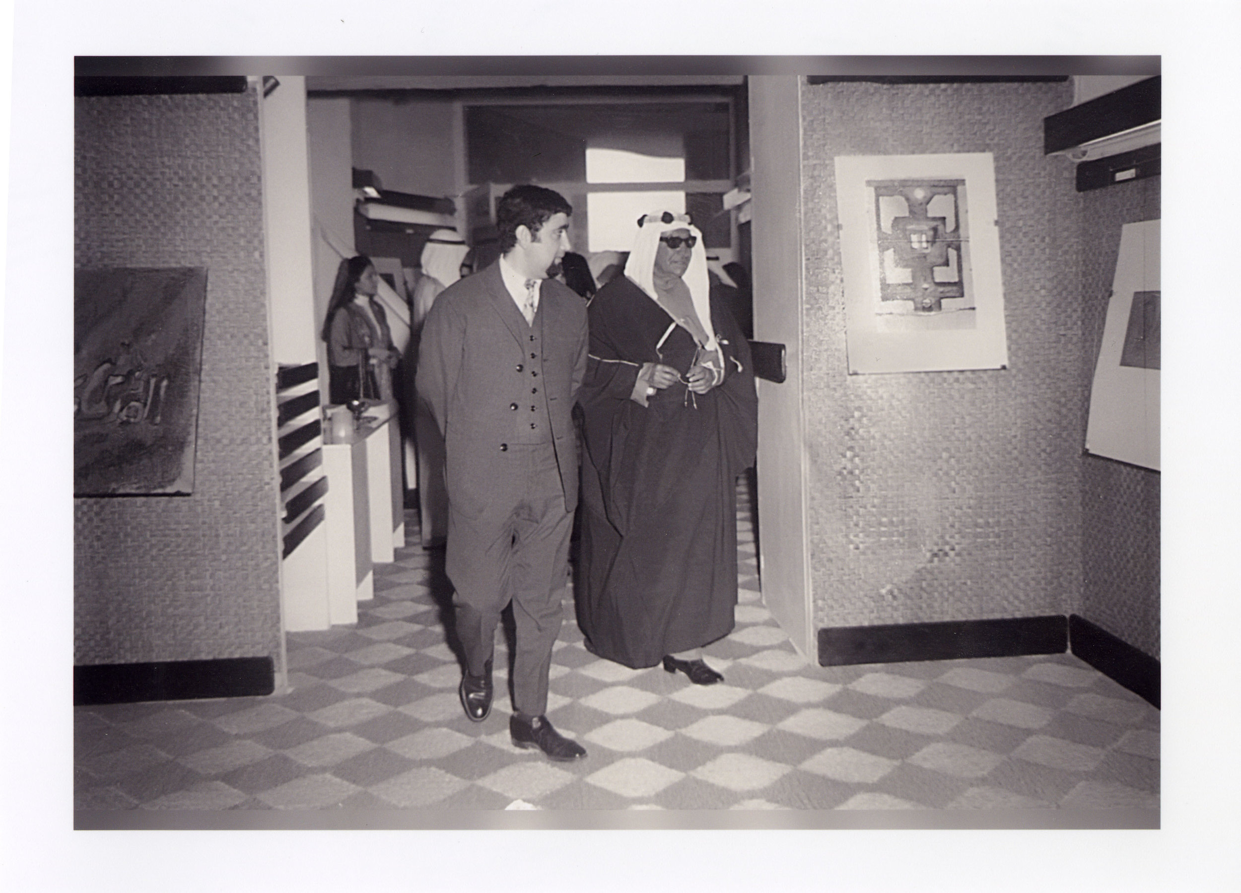 From right to left: Ghazi Sultan, Najat Sultan and Shiekh Abdullah Al Jaber Al Sabah