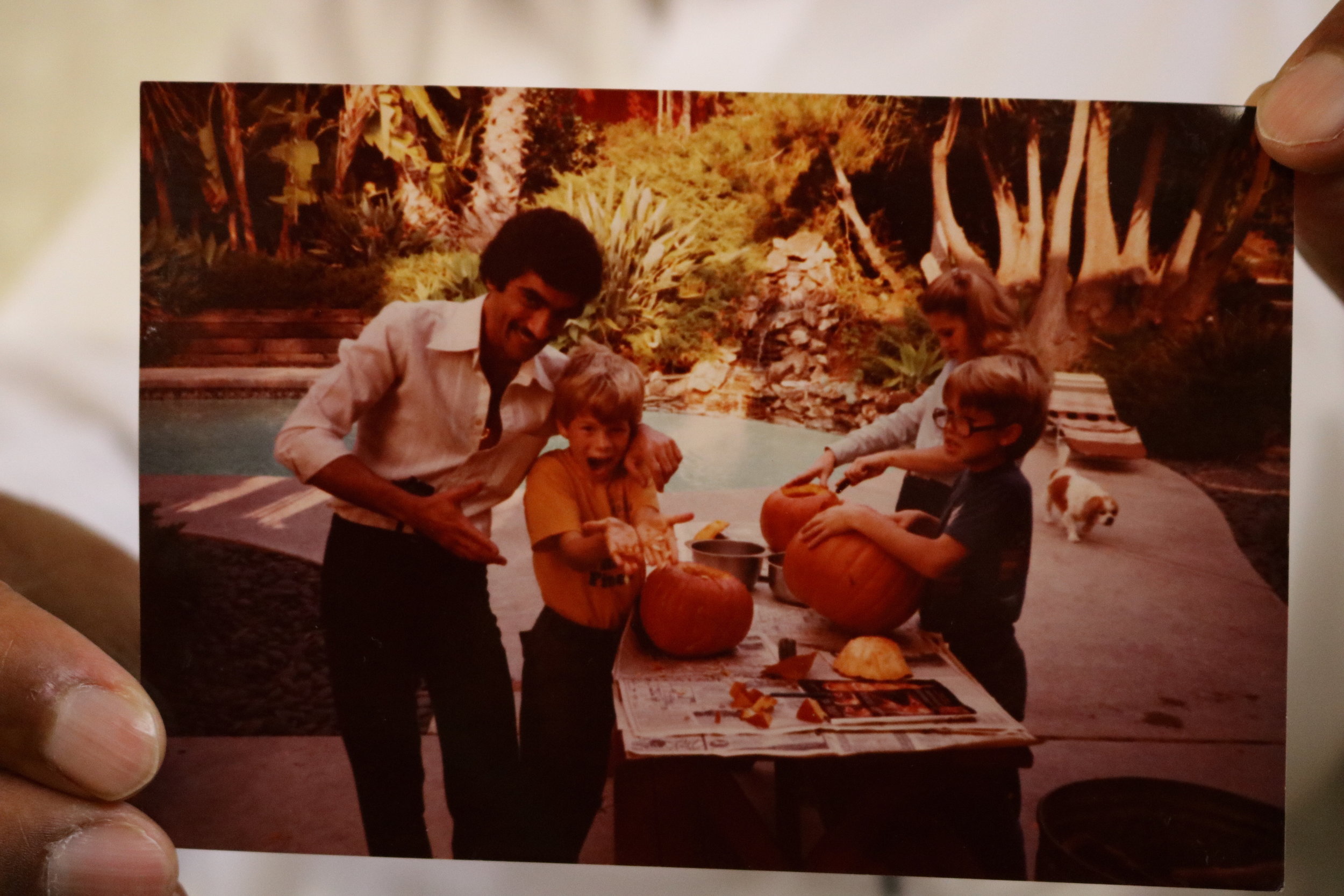 Saleh in California in the 1980s