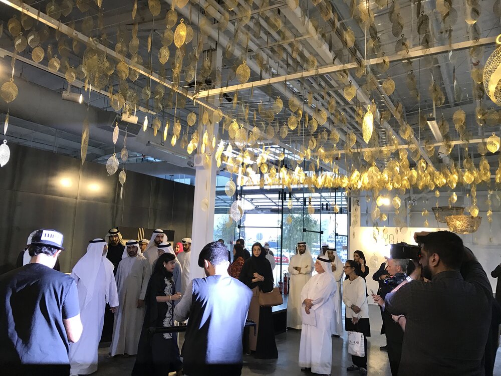 'Bayn' exhibition opening February 2017. Image courtesy of UAE Unlimited.