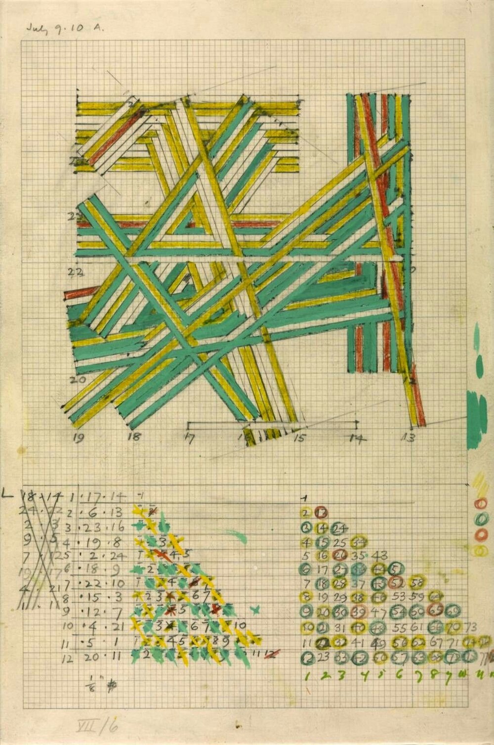 Kenneth Martin  Chance and Order Group VII, Drawing 6 1971. Image courtesy of Tate, UK.