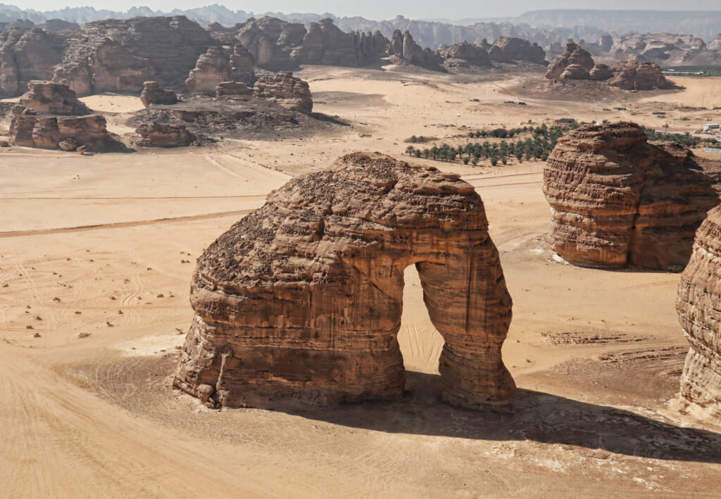Elephant Rock, AlUla, image courtesy of RCU.&nbsp;Image courtesy of the Royal Commission for Al-Ula