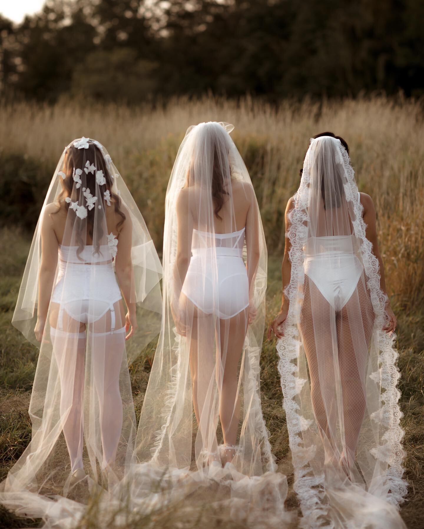 Good things come in threes✨// Stella, Dusty, &amp; Vienna. #fortheromantics 

Photo: @meghanhemstra 
CreativeDirection//Veils//Styling: @janerhyanthecollection 
HMU: @sadedidit HMU assist: @anandalinneamarie 
Models: @kennaenna @kristinlinkletter @ka