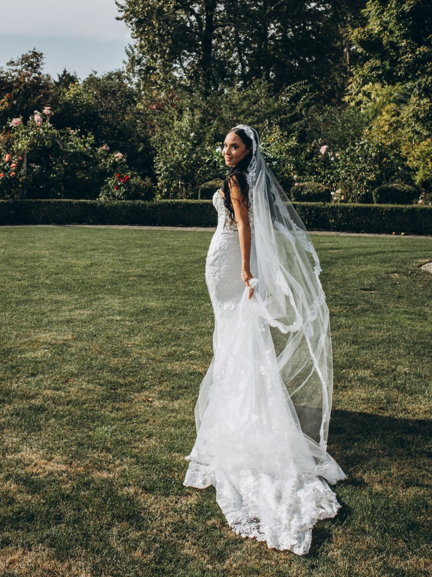 Real life angel Madilyn in the Amelia veil
#fortheromantics

photo: @sasha_wedding_photographer