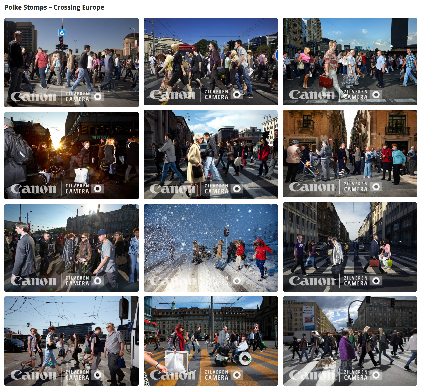 T he selection of these 12 photo's where nominated for the Dutch Innovative Photograph Award called th Silver Camera Award 2016, categorie: Documentary International Series