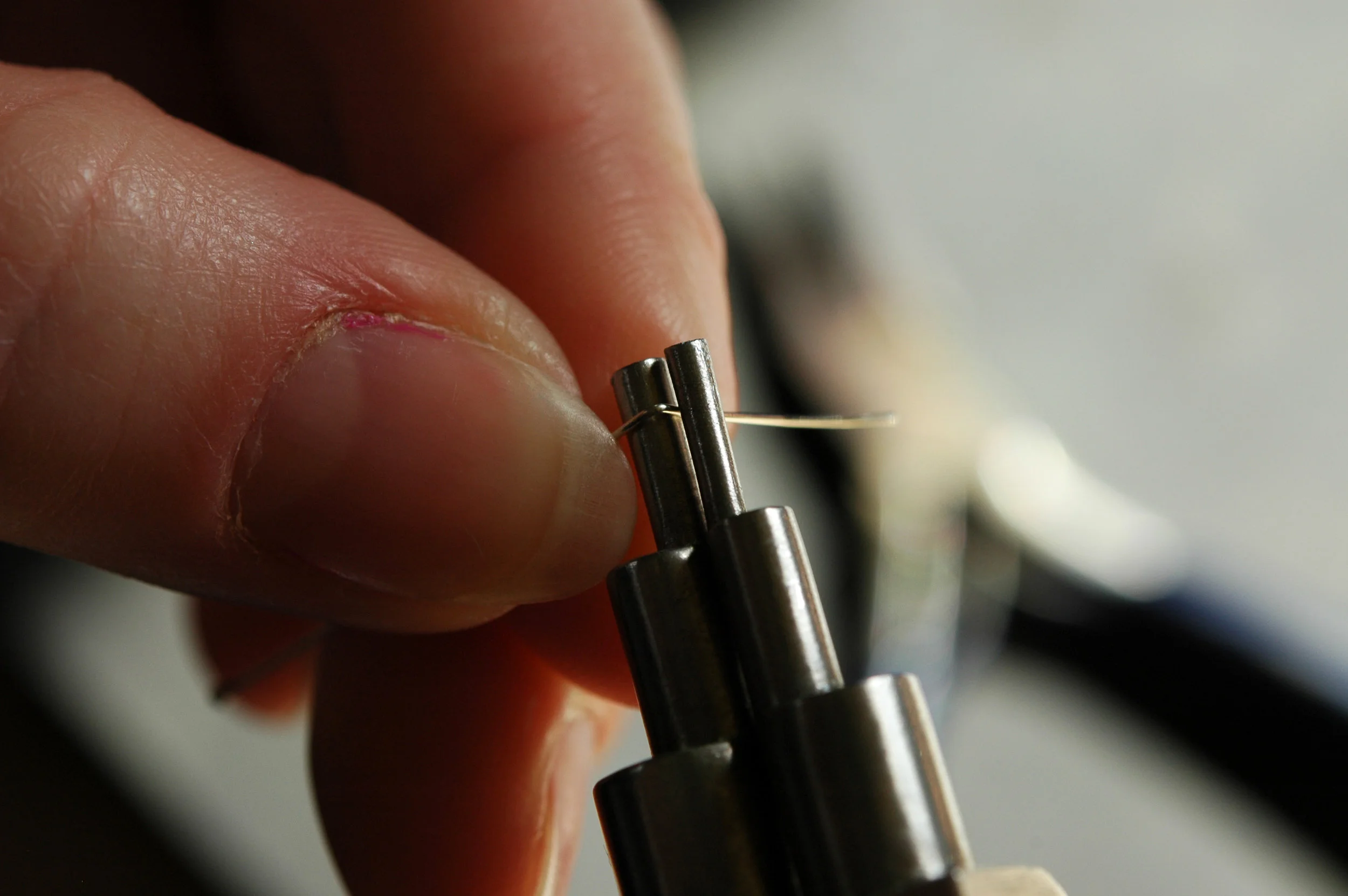 Making Balled Head Pins for French Ear Wires by Tammi Sloan of My Brown Wren