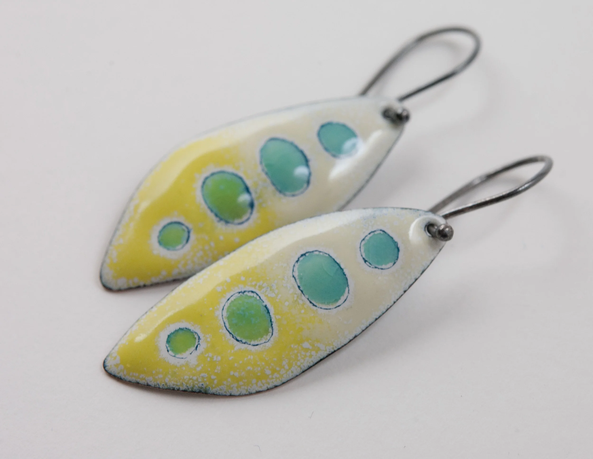 Sgraffito Enamel, Sgraffito, Enamel Jewelry, Enamel Earrings, My Brown Wren, Tammi Sloan