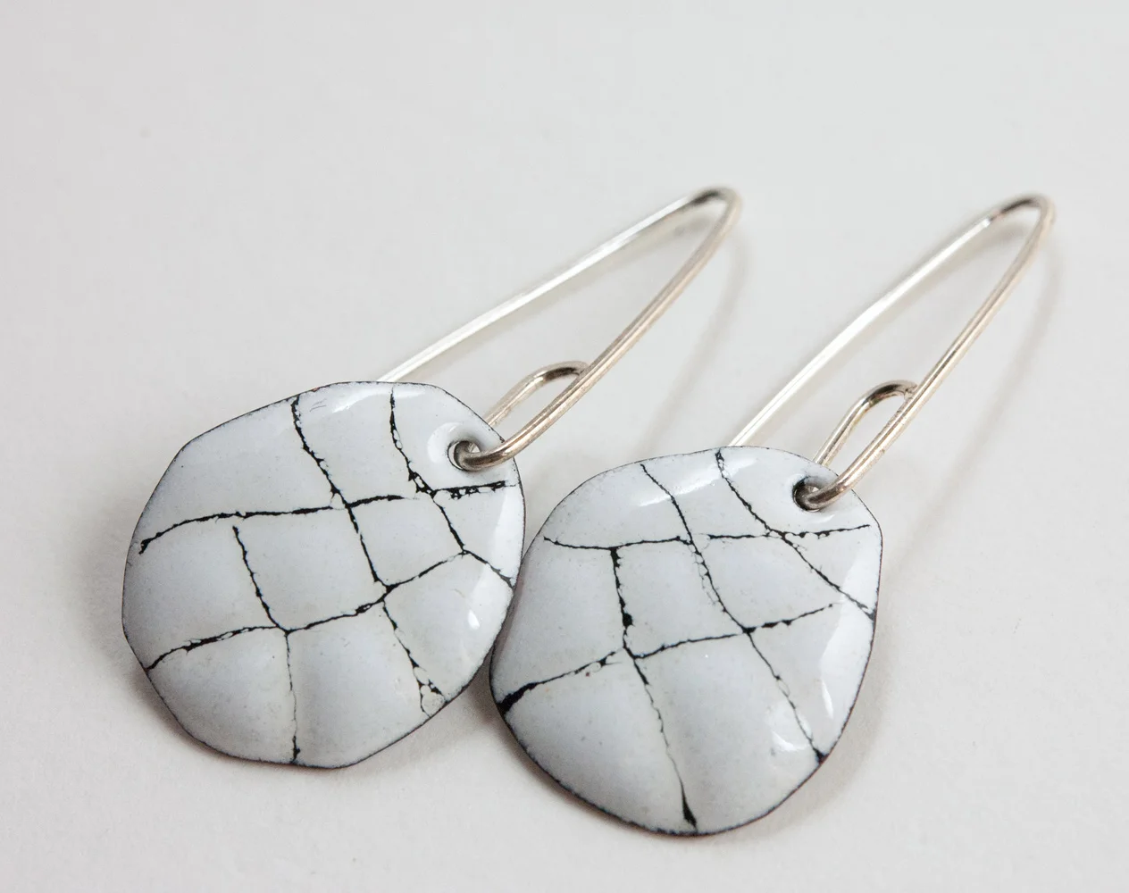Sgraffito Enamel, Sgraffito, Enamel Jewelry, Enamel Earrings, My Brown Wren, Tammi Sloan