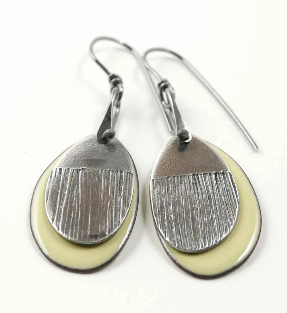 Contemporary Enamel and Silver Jewelry by Tammi Sloan of My Brown Wren