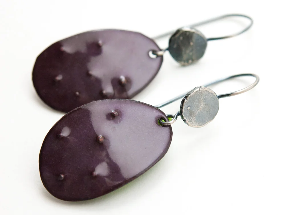 Contemporary Enamel and Silver Jewelry by Tammi Sloan of My Brown Wren