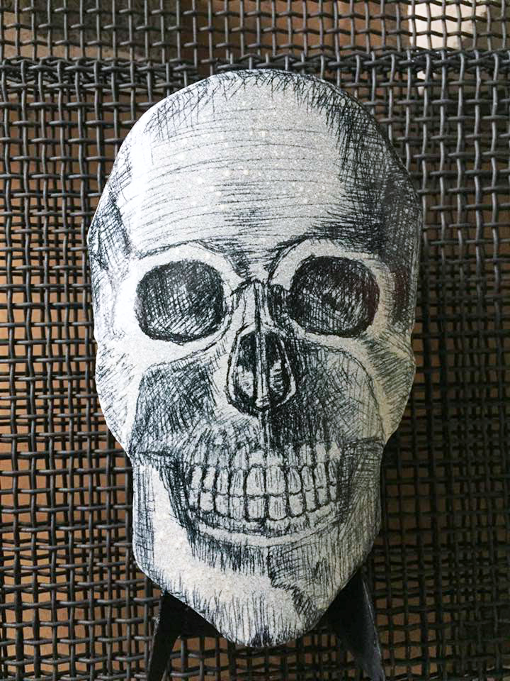 Enamel Skull by Tammi Sloan of My Brown Wren