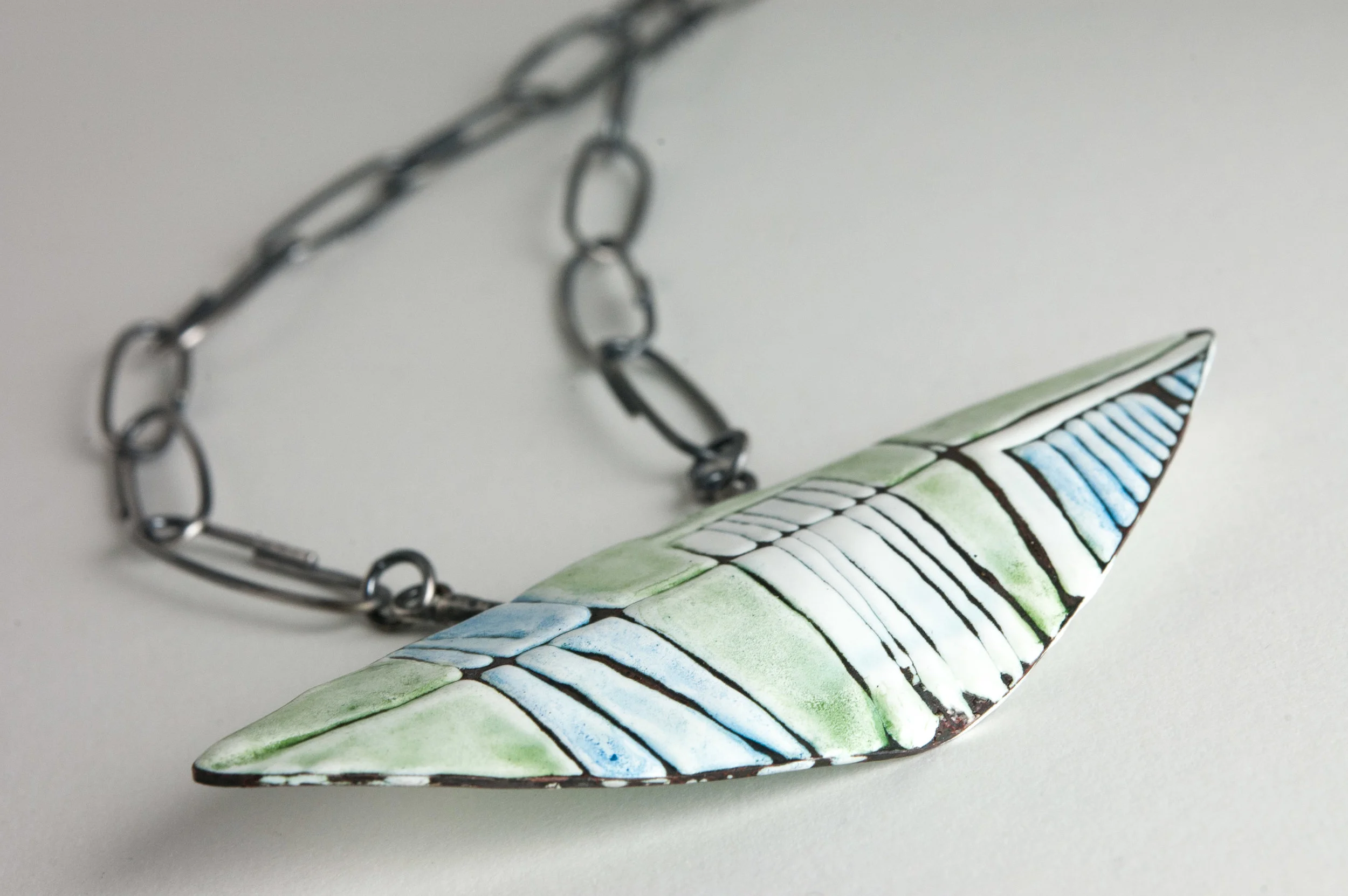 Contemporary Enamel and Silver Jewelry by Tammi Sloan of My Brown Wren