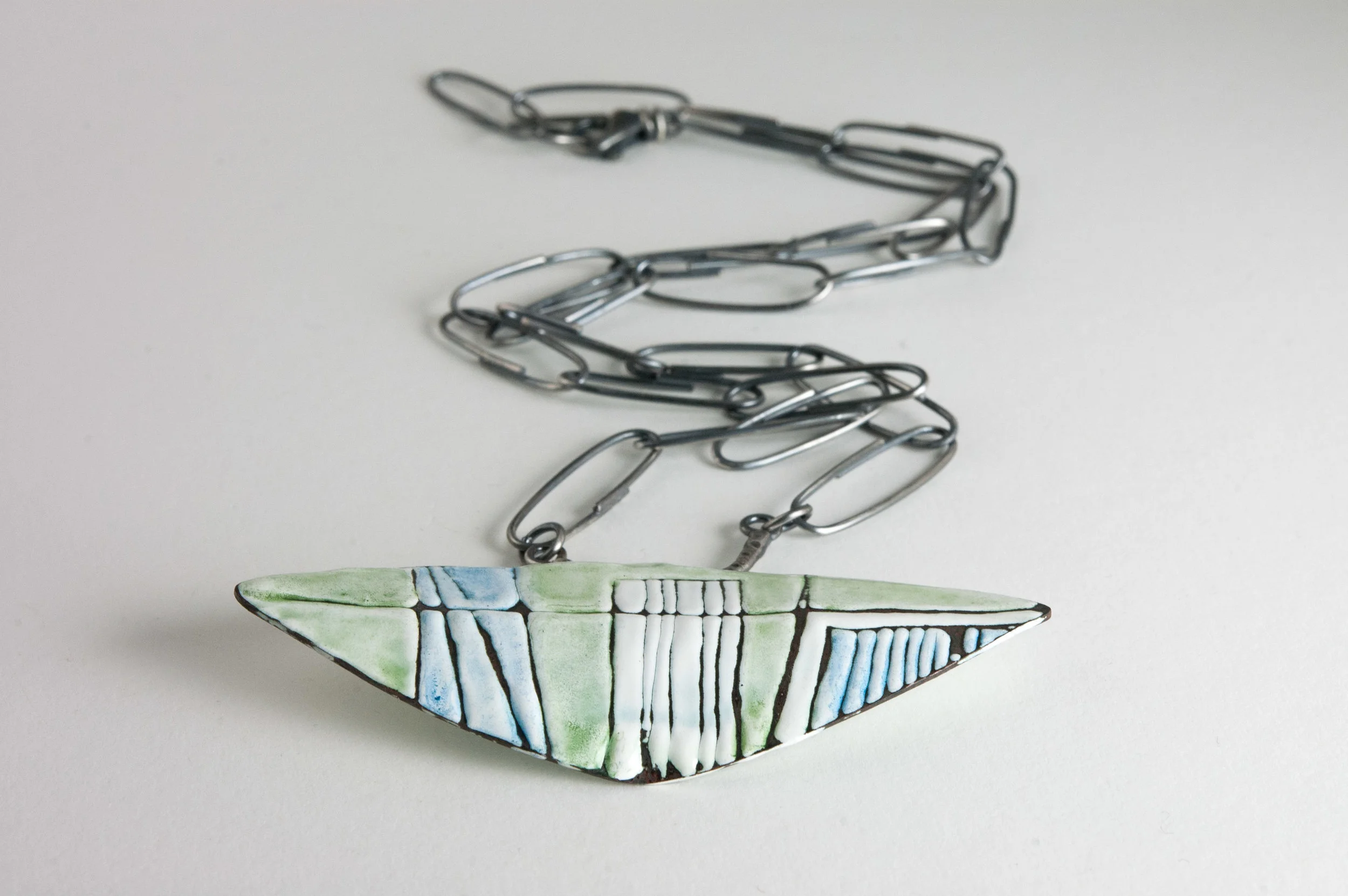 Contemporary Enamel and Silver Jewelry by Tammi Sloan of My Brown Wren