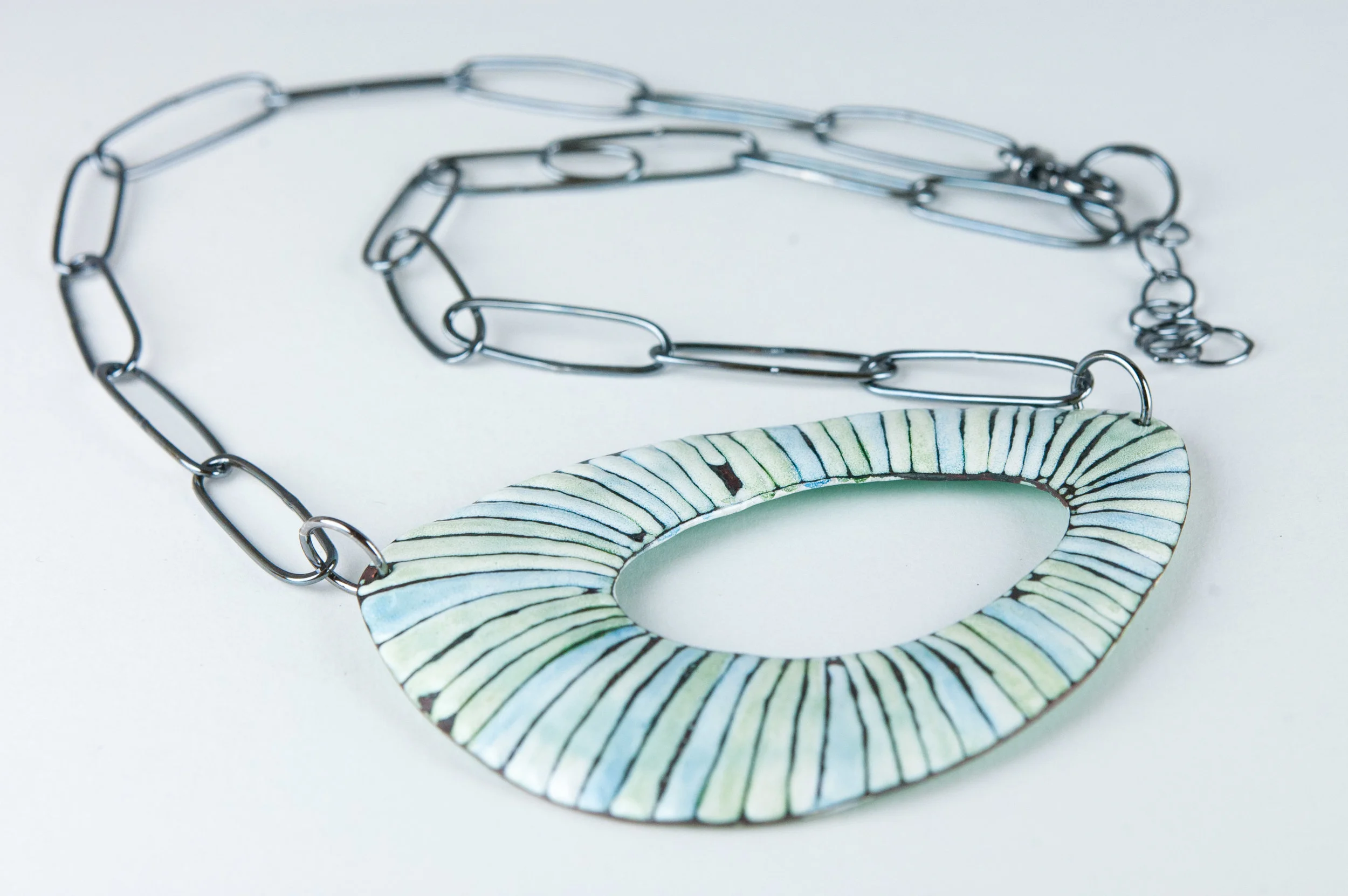 Contemporary Enamel and Silver Jewelry by Tammi Sloan of My Brown Wren