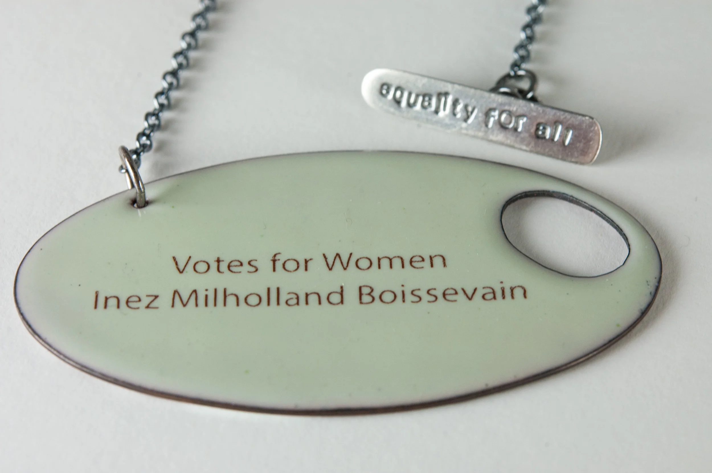 Inez Milholland Boissevain Pendant Back, Womens Suffrage Series by Tammi Sloan of My Brown Wren