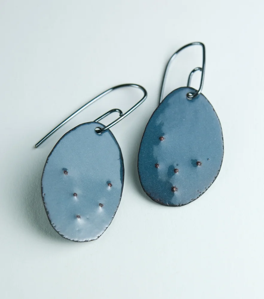 Contemporary Enamel and Silver Jewelry by Tammi Sloan of My Brown Wren