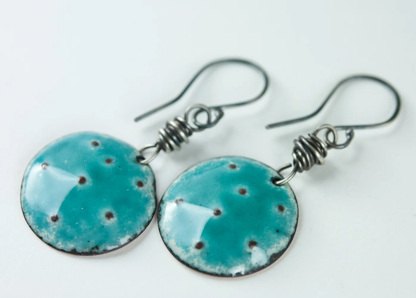 Contemporary Enamel and Silver Jewelry by Tammi Sloan of My Brown Wren