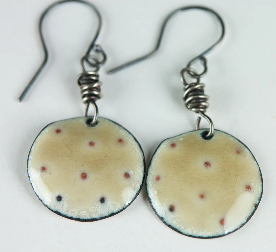 Contemporary Enamel and Silver Jewelry by Tammi Sloan of My Brown Wren