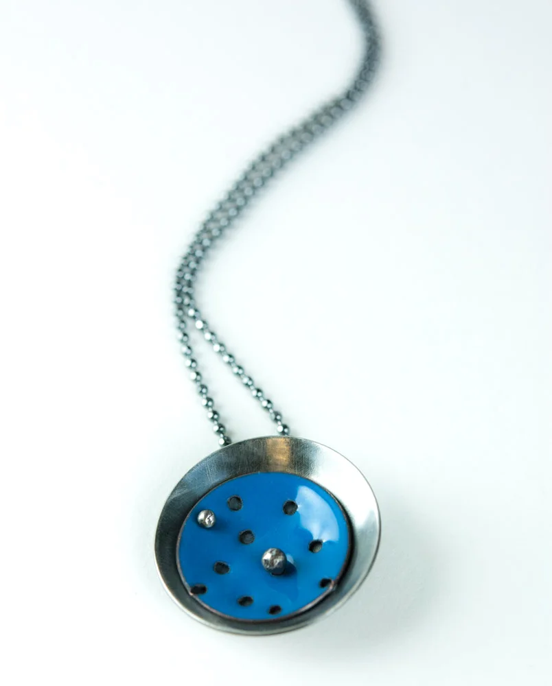 Contemporary Enamel and Silver Jewelry by Tammi Sloan of My Brown Wren