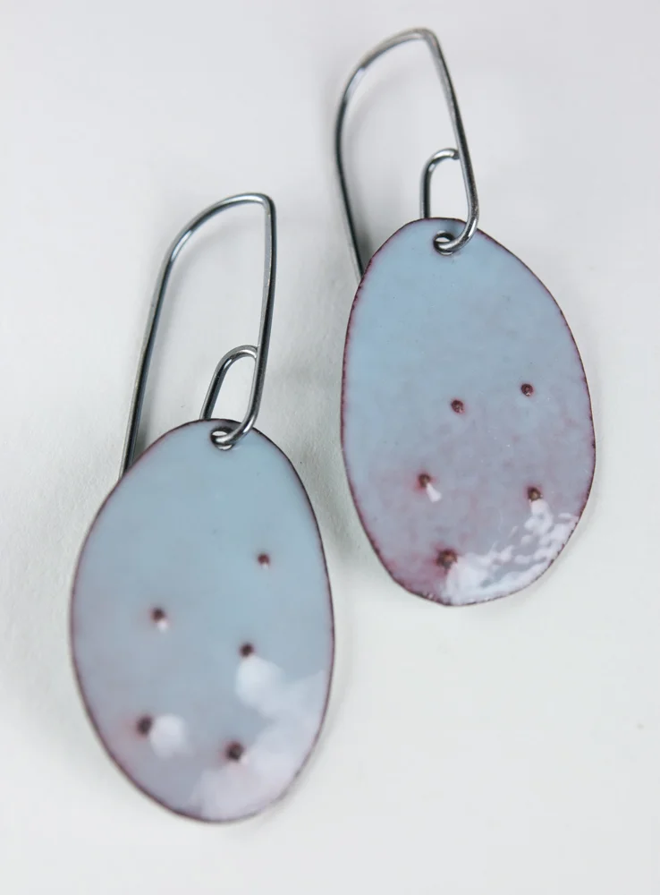 Contemporary Enamel and Silver Jewelry by Tammi Sloan of My Brown Wren