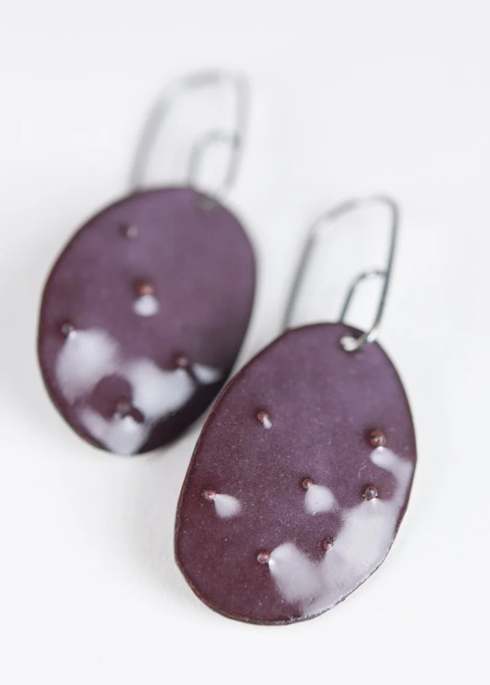 Contemporary Enamel and Silver Jewelry by Tammi Sloan of My Brown Wren