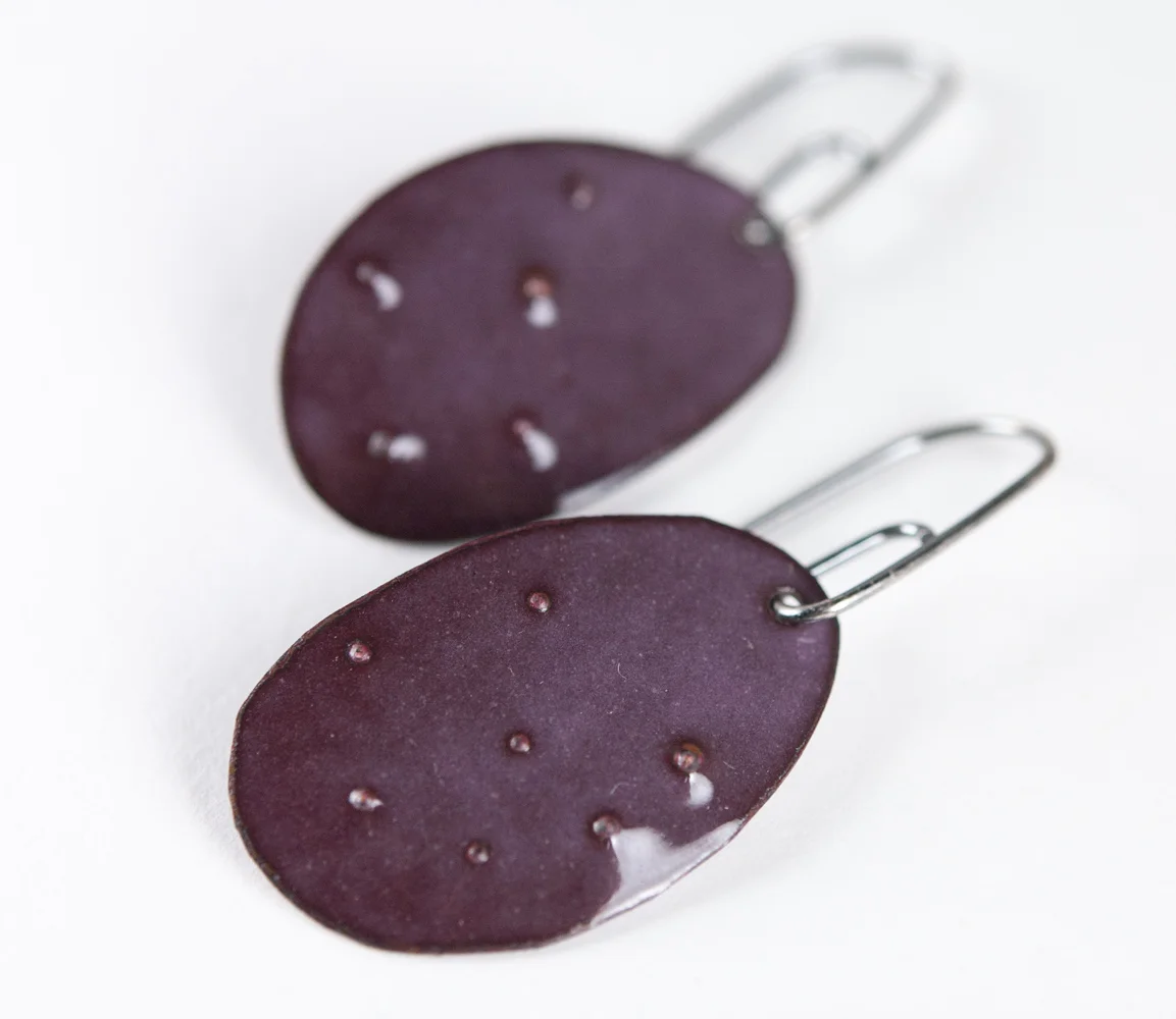 Contemporary Enamel and Silver Jewelry by Tammi Sloan of My Brown Wren