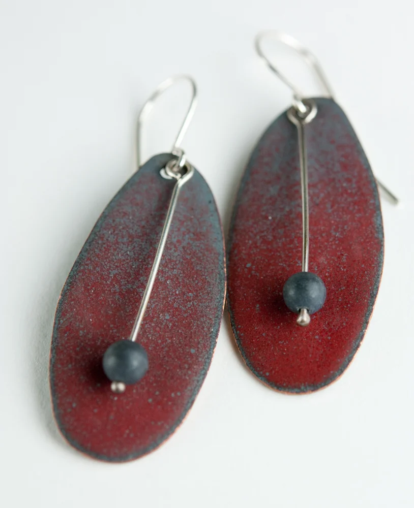 Contemporary Enamel and Silver Jewelry by Tammi Sloan of My Brown Wren