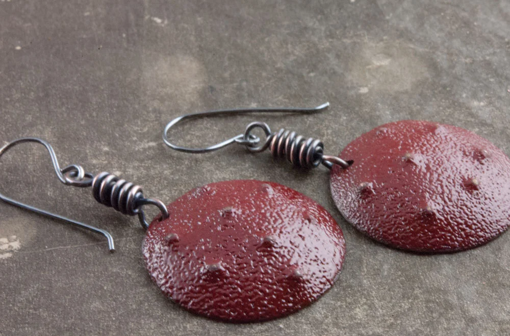 Contemporary Enamel and Silver Jewelry by Tammi Sloan of My Brown Wren