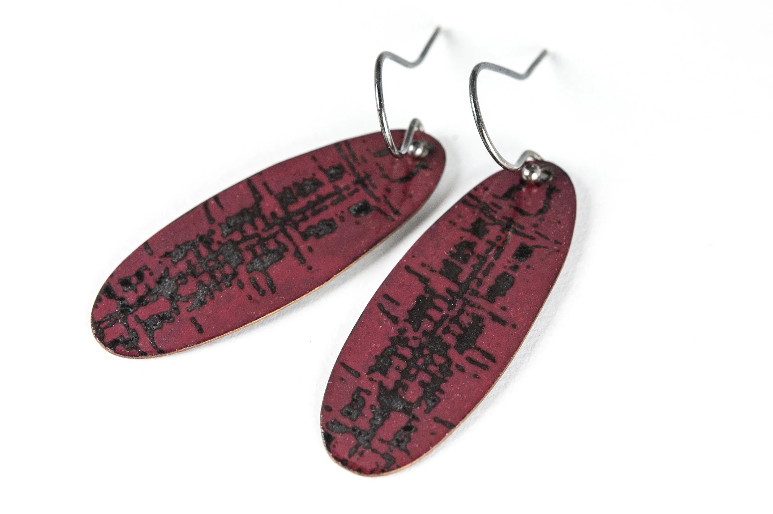 Contemporary Enamel and Silver Jewelry by Tammi Sloan of My Brown Wren